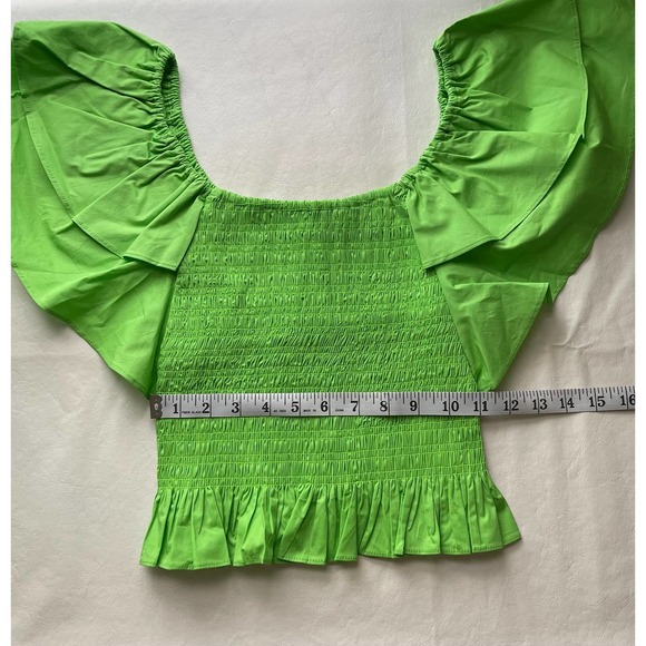Ramy Brook Yolanda Blouse in Green Size S - Picture 10 of 11